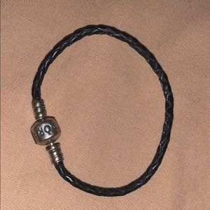 Black rope pandora bracelet